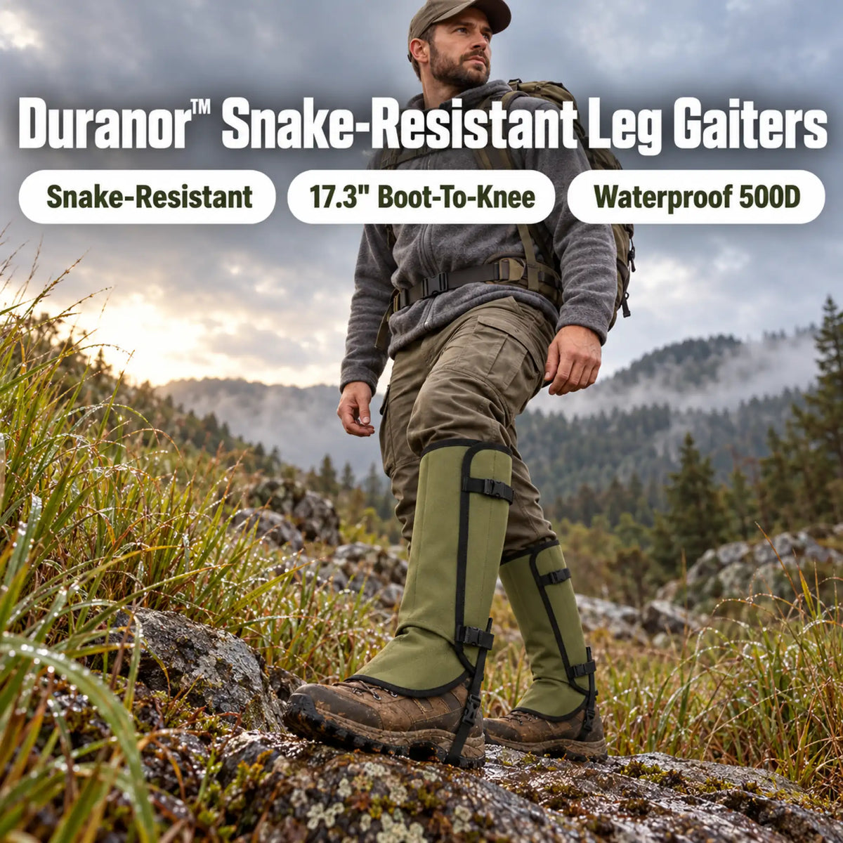 Duranor Snake-Resistant Outdoor Leg Gaiters