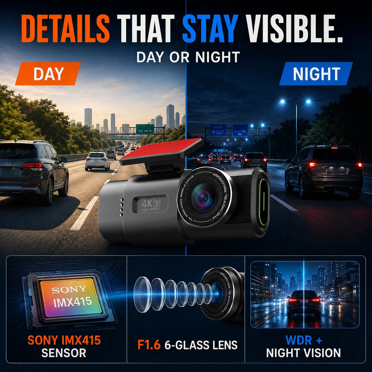 Duranor™ Dash Cam 4k UHD