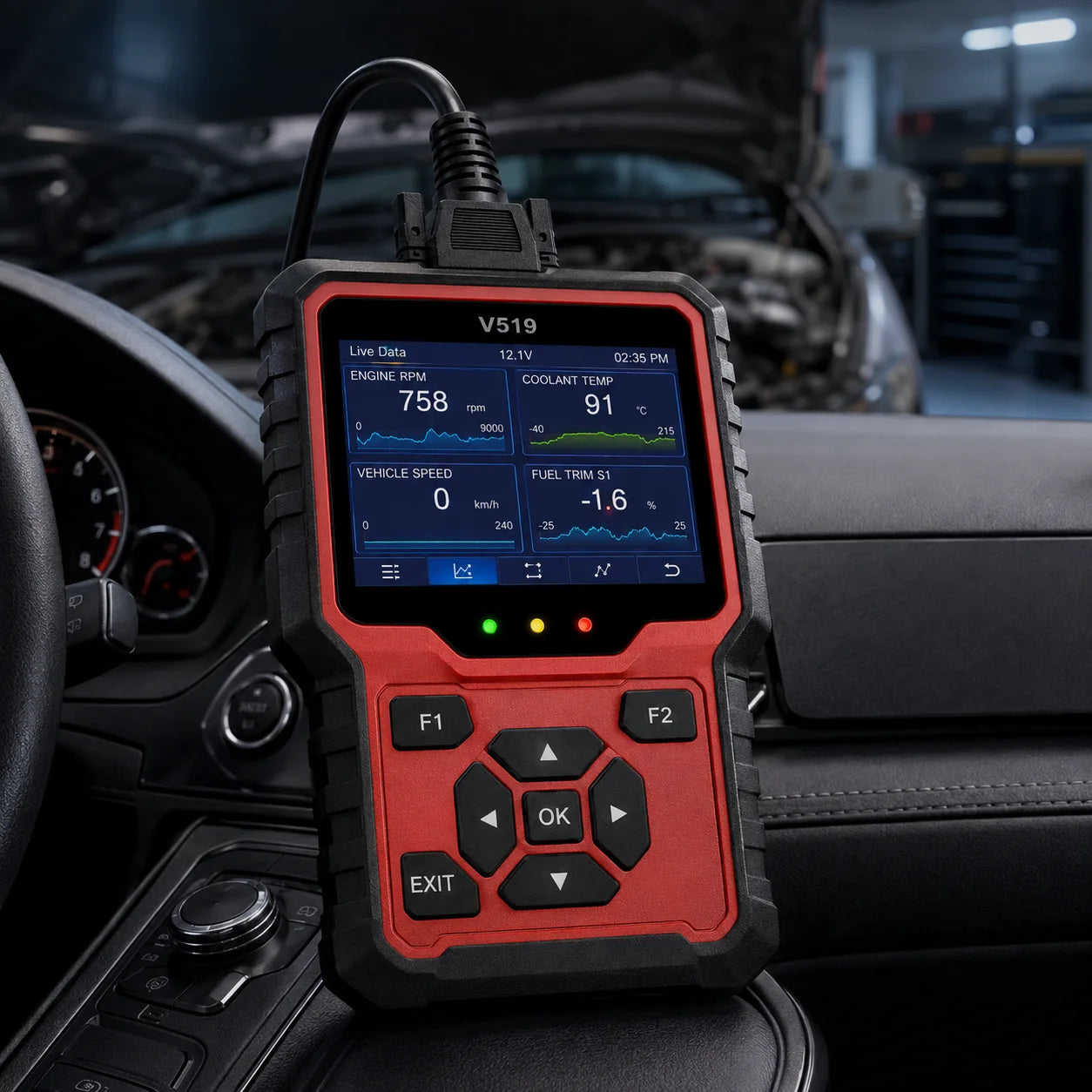 Duranor™ V519 OBD2 Diagnostic Scanner