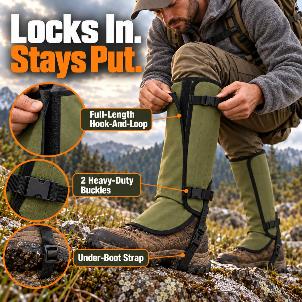 Duranor Snake-Resistant Outdoor Leg Gaiters