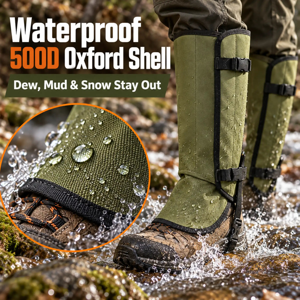 Duranor Snake-Resistant Outdoor Leg Gaiters