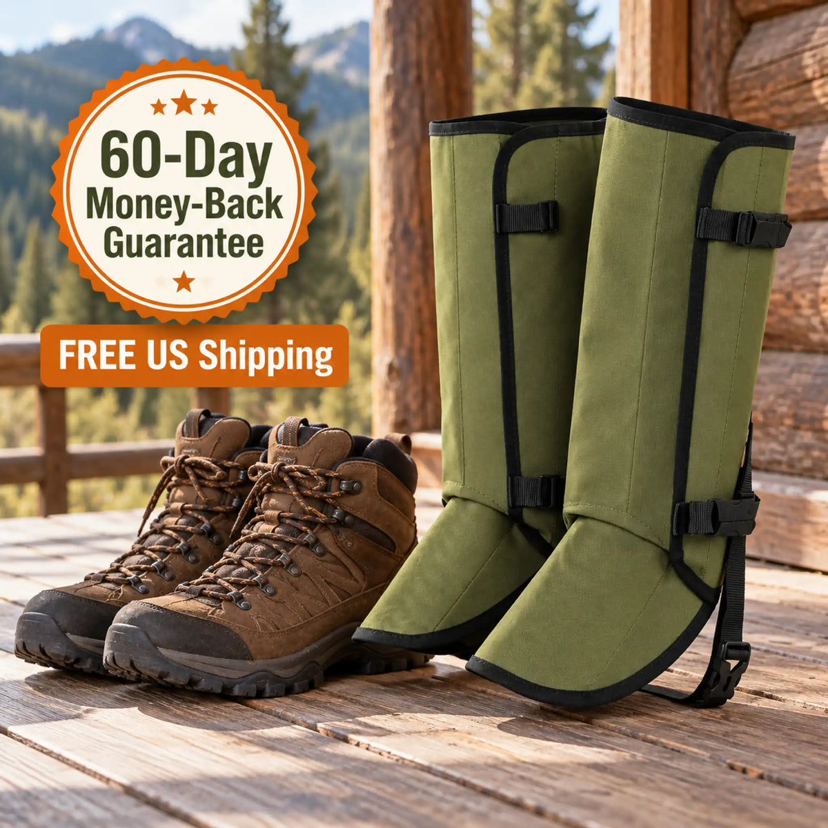 Duranor Snake-Resistant Outdoor Leg Gaiters