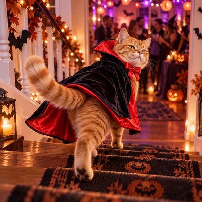 Count Meowcula Halloween Cape