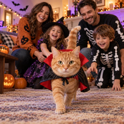 Count Meowcula Halloween Cape