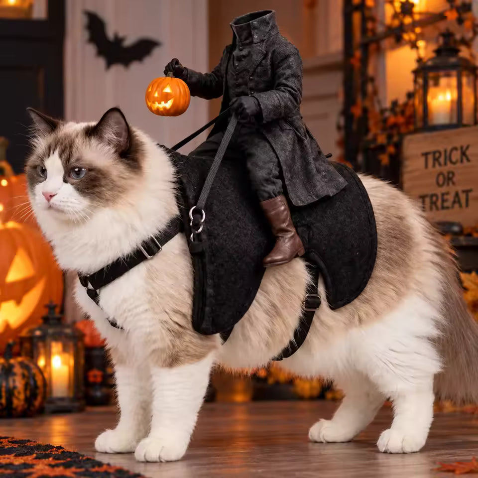 Horseman Cat Costume Halloween