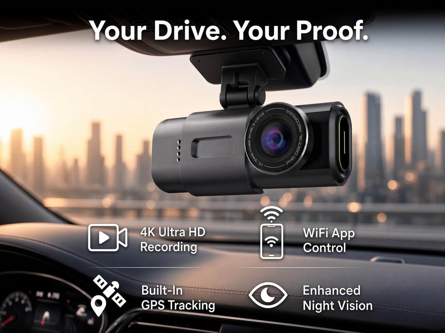 Duranor™ Dash Cam 4k UHD